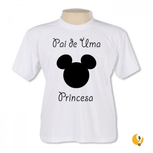 CÃD: 0018 CAMISETA PERSONALIZADA PAI PRINCESA