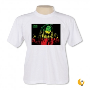 CÃD: 0007 CAMISETA PERSONALIZADA BOB MARLEY