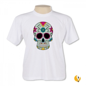 CÃD: 0008 CAMISETA PERSONALIZADA CAVEIRA MEXICANA